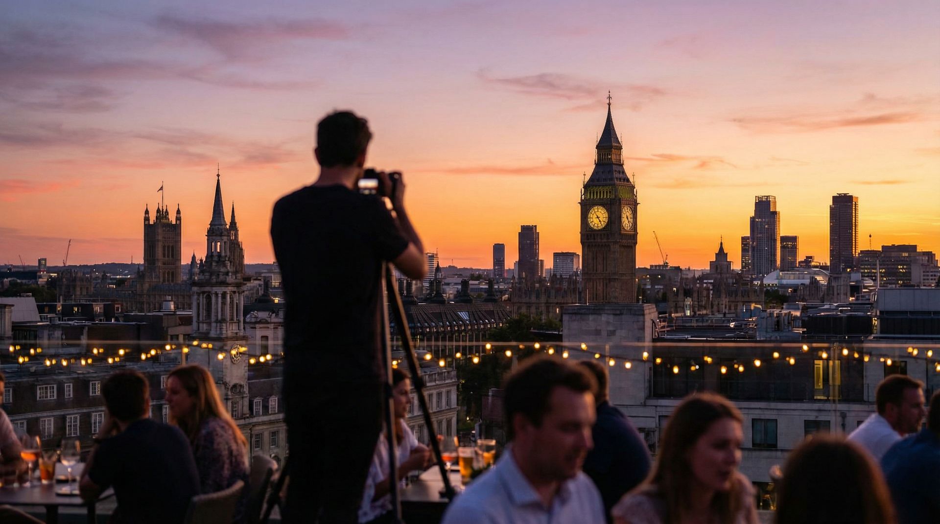 精神小妹旅行短视频：落日黄昏城市漫步记录